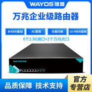 维盟（wayos）GK软路由器千兆2.5G企业级商用路由器SD-WAN异地监控组网宽带叠加出租屋pppoe智能流控策略路由 【带机量800】全2.5G企业路由