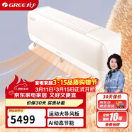 格力（GREE）大1匹 京舒享 一级变频冷暖 AI节能 纯铜管壁挂式空调挂机 KFR-26GW/(26562)FNhCd-B1(WIFI)