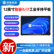 达席耳|户外用手持式工业平板电脑12英寸|酷睿I5I7处理器16G大内存|硬盘500G1T按需定制三防加固平板电脑 按需升级500G硬盘（随机器下单） windows11系统
