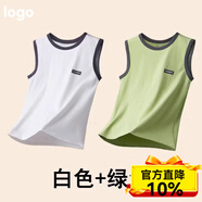 宽叶竹儿童莫代尔棉背心男童内穿宝宝夏季青少年小孩打底贴身内衣小背心 【2件装】6宽肩薄款背心 170 【建议身高160cm-165cm】