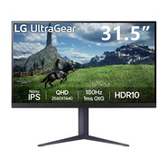 LG 31.5英寸2K电竞显示器180Hz 电脑显示屏 HDR10 1ms NanoIPS电脑显示屏 32GS85Q