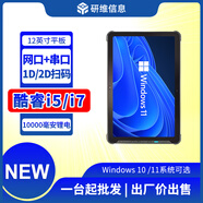 达席耳|户外用手持式工业平板电脑12英寸|酷睿I5I7处理器16G大内存|硬盘500G1T按需定制三防加固平板电脑 系统改制（随机器下单） windows11系统