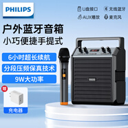 飞利浦SD50X 户外蓝牙音箱 广场舞音响 舞台教学小蜜蜂扩音器喇叭低音炮手提便携式大音量麦克风小型音响 SD50X音响手持麦版