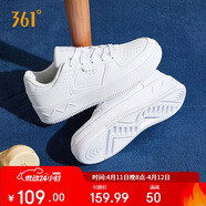 361°运动女鞋春夏季复古厚底增高小白鞋休闲板鞋舞蹈鞋682116601F-7