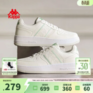 Kappa卡帕男鞋板鞋男春季新款厚底小白鞋子男百搭休闲鞋情侣跑步运动鞋 水绿色 39
