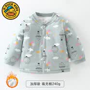 G.duck小黄鸭宝宝薄棉保暖春装上衣婴儿夹棉内胆棉衣内穿儿童小棉袄外套 热气球-加厚款 100 cm 【建议87-95cm/28斤】