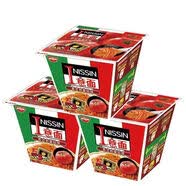日清番茄肉酱意面微波3分钟速食桶装学生党 意大利番茄肉酱味 【吃饱饱】12碗