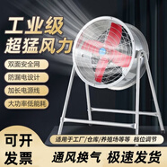 粤飞翔工业风扇强力超大落地扇鼓风机大功率抽风机排气扇换气扇轴流风机 20寸趴地款（无档位）线长5米