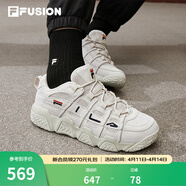FILAFUSION斐乐潮牌男鞋篮球鞋低帮运动鞋休闲鞋老爹面包鞋 燕麦色-OM 42