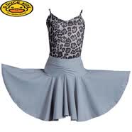 G.duck少儿童拉丁舞服练功服女孩分体表演出服套装吊带豹纹裙夏秋季网红 其他颜色联系客服 150