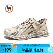 骆驼牌 男鞋透气缓震网面鞋百搭休闲鞋户外运动鞋W112309230杏色43