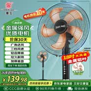 华生（Wahson）电风扇落地扇金属铝叶风扇立式大风量电扇工业扇18吋低噪省电家用宿舍办公交流定频风扇 FS-D1805