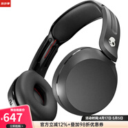 SKullcandy无线头戴式蓝牙耳机轻巧便携佩戴稳固 防汗防水带麦克风兼容iPhone和安卓系统 续航50小时Icon 180 黑色