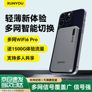 迅优随身wifi多网通免插卡移动无线wifi6车载4G路由器携带式高速随行无限制流量全国通用2026款5GXY15B 【旗舰顶配版展锐】12通道+WIFI6Pro 不限速不虚标月享1500G流量