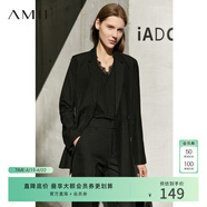 AMII女装2026职业西服套装女夏季新款休闲外套时尚西装两件套 黑色（西装） S (155)