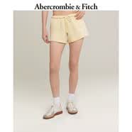 Abercrombie & Fitch经典大麋鹿图案LOGO休闲毛圈布运动热裤短裤26春夏女装149-6209 黄色 M (165/76A)