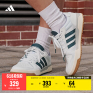 adidas ENTRAP美式校园风运动少年感复古篮球风板鞋男女阿迪达斯 白色/蓝色   47