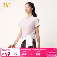361°t恤女夏季新款运动polo衫速干休闲跑步健身短袖上衣662624111H-2