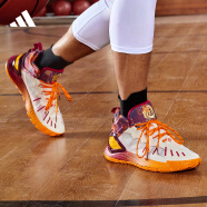 adidas阿迪达斯官方罗斯Son of Chi男女新款签名版专业篮球鞋GV8717 米白色/红色/橙色 43(265mm)