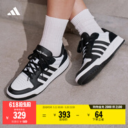 adidas ENTRAP美式校园风运动少年感复古篮球风板鞋男女阿迪达斯 白色/黑色   47