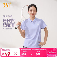 361°t恤女夏季新款运动polo衫速干休闲跑步健身短袖上衣662624111H-5