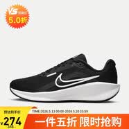 耐克NIKE跑步鞋女减震透气DOWNSHIFTER 13运动鞋FD6476-001黑白35.5