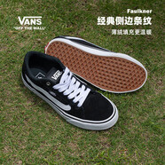 VANS范斯官方 线上专售Faulkner美式经典薄绒男鞋板鞋 黑色 42 