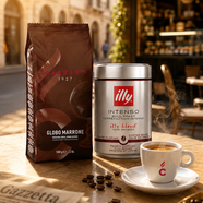 意利（illy）卡乐罗意式拼配意大利进口深烘1kg+意利（illy）深烘咖啡豆250g