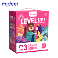 弥鹿（MiDeer）儿童拼图玩具进阶纸质大块男孩女孩礼物3-4岁 3阶-公主奇缘