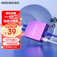 磊科（netcore）Z12G 一分二网线分线器 2网口转接头网络交换器 千兆交换机 电脑笔记本路由器IPTV机顶盒HUB分流器