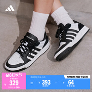 adidas ENTRAP美式校园风运动少年感复古篮球风板鞋男女阿迪达斯 白色/黑色   47