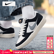 耐克（NIKE）男鞋子男 2026夏季新款透气耐磨运动鞋帆布小白鞋滑板鞋休闲鞋男 012-墨白灰刃/晒图退10 42 （内长265mm）