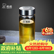 希诺玻璃杯单层加厚大容量家用办公泡茶杯子男车载水杯XN-6016L 400mL