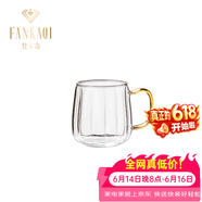 梵卡奇（FANKAQI）高档耐高温玻璃杯家用套装创意客厅喝水杯子家庭待客牛 透明色南瓜杯-单杯