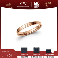 丹尼尔惠灵顿（DanielWellington）DW戒指男女对戒 时尚饰品素圈情侣戒指 表白生日礼物送女生 尺寸52 DW00400017