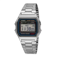 卡西欧（CASIO）手表男士复古小方块银表学生女款石英电子A1W A1W 银色A158WA-1DF送工具送贴膜