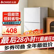 志高（CHIGO）【送货上门】 小冰箱双门小型电冰箱 家用小冰箱双开门冰箱宿舍租房办公室冷藏冷冻迷你节能冰箱 【本店精选88L家用款】一级能效银色s178