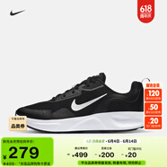 耐克男子透气运动鞋秋季休闲网眼刺绣时尚NIKE WEARALLDAY CJ1682 004黑/白色 44.5