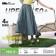 蕉下（beneunder）半身裙女士A字裙百褶中长款防晒防泼水工装伞裙2025新款春秋WR237