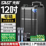 先科音响户外广场舞专用大功率大音量移动便携拉杆音响12吋重低音唱歌高品质k歌专业设备SA-162
