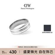 丹尼尔惠灵顿（DanielWellington）dw戒指女 陶瓷白月光银戒指54号情侣款049生日礼物送女生