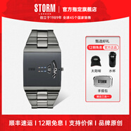 STORM英伦风暴NEW REMI SQ系列方表镭射镜面旋转表盘手表男士石英表 47430/IP/GY【顺丰】