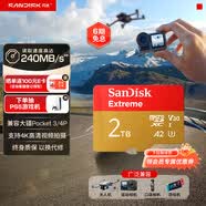 闪迪（SanDisk）2TB TF(MicroSD)内存卡4K极速金卡A2 V30 U3兼容大疆Pocket3/4P/Action 6运动相机/无人机存储卡