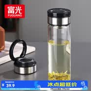 富光尚宇系列单层闷茶玻璃杯 男女士水杯高硼硅玻璃杯子泡茶杯500ml