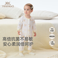 英氏（YEEHOO）婴儿衣服新生儿宝宝连体衣童装婴幼儿夏季薄款衣服
