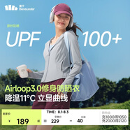 蕉下（beneunder）防晒衣女外套凉感修身短款辣妹防紫外线女AL119乌云灰S