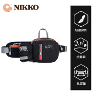 日高（NIKKO） 户外腰包多功能旅行装备男女款登山运动包3L防泼水 黑色