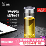 希诺单层玻璃杯2026新款大容量水杯男家用办公车载泡茶杯子XN-CD002E