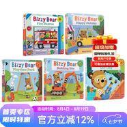 英文原版 小熊很忙系列 纸板机关操作拉拉书  Sing Along With Me/Bizzy Bear 欧美经典儿歌 欢唱童谣绘本 新年快乐 圣诞节 绿山墙 Bizzy Bear 第三辑5册