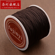 洛河 加密0.8mm玉线手工编织红线绳项链绳编制手链 咖啡色